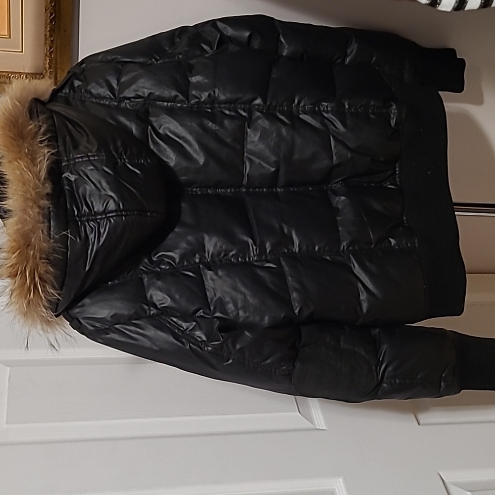 Black women's oxygen collection winter parka jacket Size Large - Picture 8 of 12